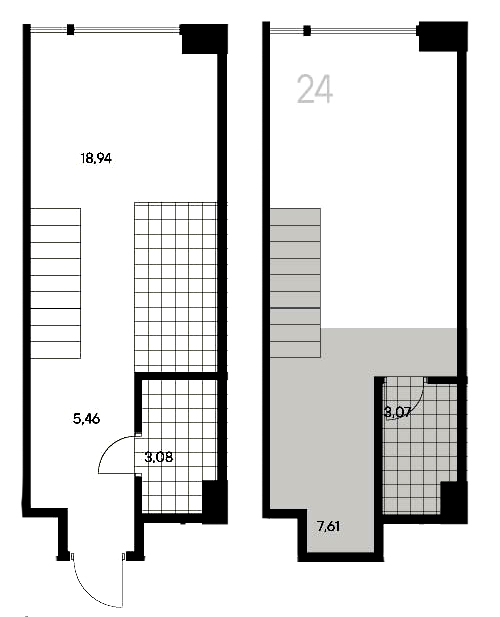 1-комнатная квартира  №24 в Avant: 38.16 м², этаж 3 - купить в Санкт-Петербурге