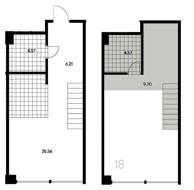 1-комнатная квартира  №18 в Avant: 50.61 м², этаж 3 - купить в Санкт-Петербурге