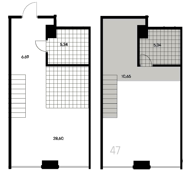 1-комнатная квартира  №47 в Avant: 56.53 м², этаж 3 - купить в Санкт-Петербурге
