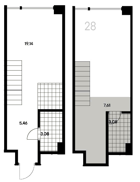 1-комнатная квартира  №28 в Avant: 38.32 м², этаж 3 - купить в Санкт-Петербурге