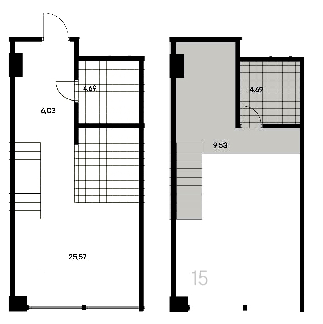 1-комнатная квартира  №15 в Avant: 50.51 м², этаж 3 - купить в Санкт-Петербурге