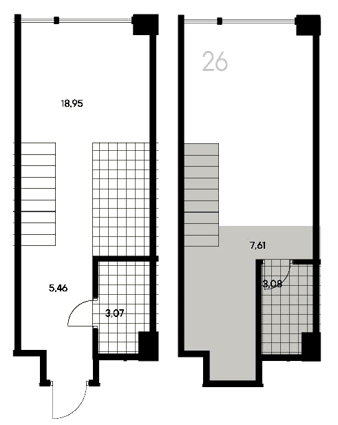 1-комнатная квартира  №26 в Avant: 38.17 м², этаж 3 - купить в Санкт-Петербурге