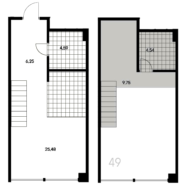 1-комнатная квартира  №49 в Avant: 50.57 м², этаж 3 - купить в Санкт-Петербурге