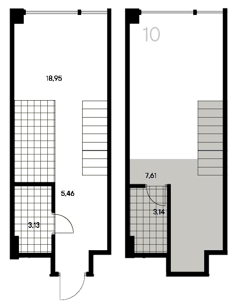 1-комнатная квартира  №10 в Avant: 38.29 м², этаж 3 - купить в Санкт-Петербурге