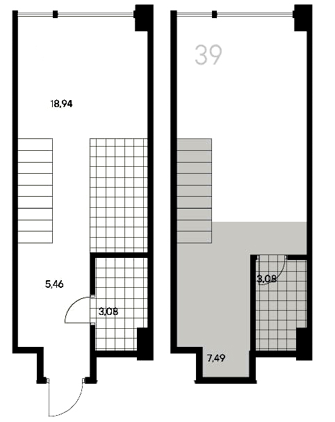 1-комнатная квартира  №39 в Avant: 66.83 м², этаж 3 - купить в Санкт-Петербурге
