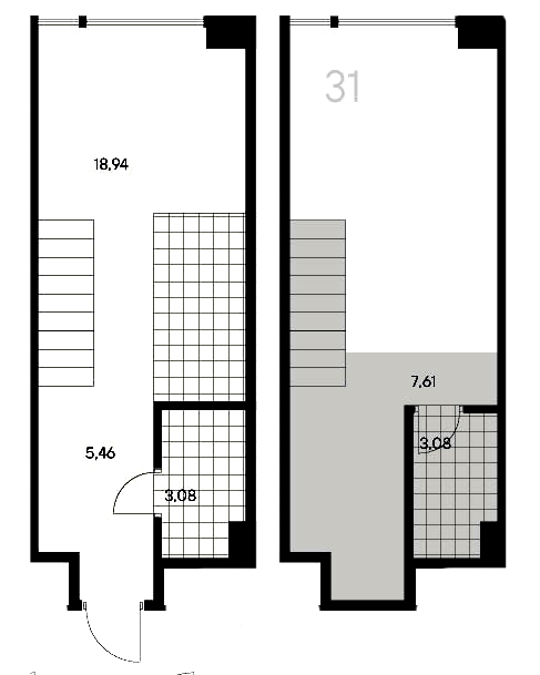 1-комнатная квартира  №31 в Avant: 38.12 м², этаж 3 - купить в Санкт-Петербурге