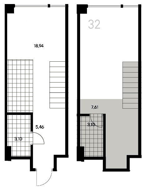 1-комнатная квартира  №32 в Avant: 38.21 м², этаж 3 - купить в Санкт-Петербурге