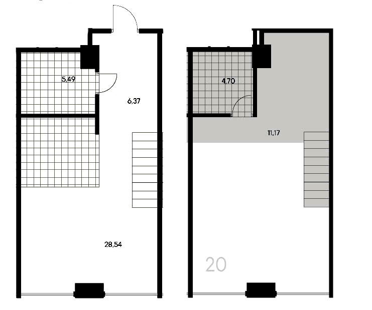 1-комнатная квартира  №20 в Avant: 56.27 м², этаж 3 - купить в Санкт-Петербурге