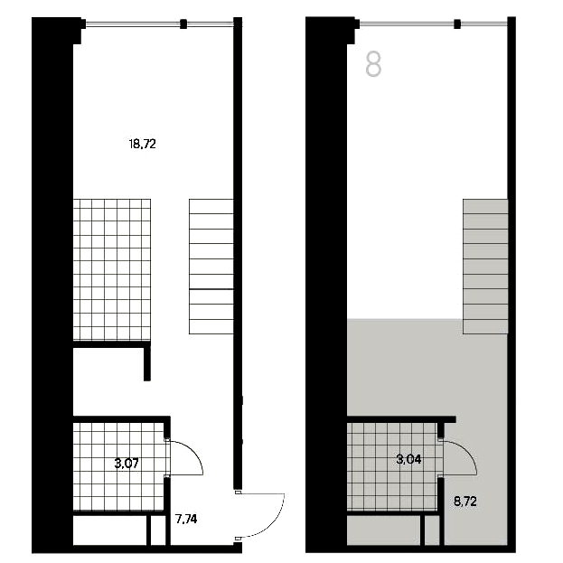 1-комнатная квартира  №8 в Avant: 41.29 м², этаж 3 - купить в Санкт-Петербурге