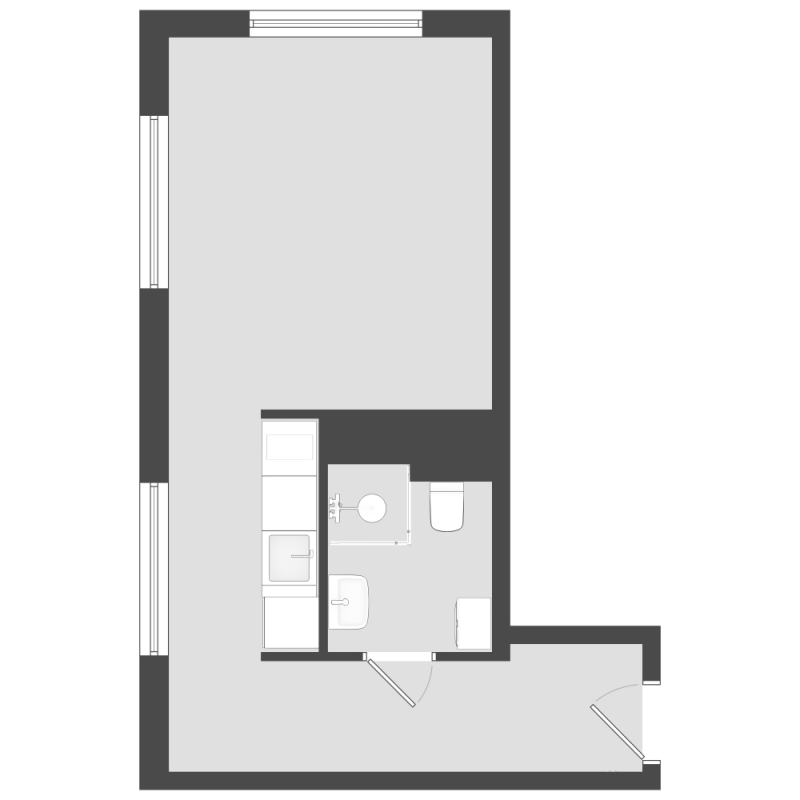 1-комнатная квартира  №860 в Avenue Apart Pulkovo: 28.41 м², этаж 10 - купить в Санкт-Петербурге