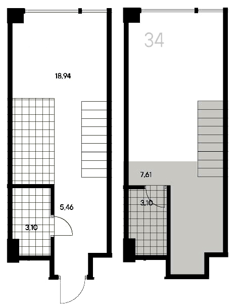 1-комнатная квартира  №192 в Avant: 38.21 м², этаж 3 - купить в Санкт-Петербурге