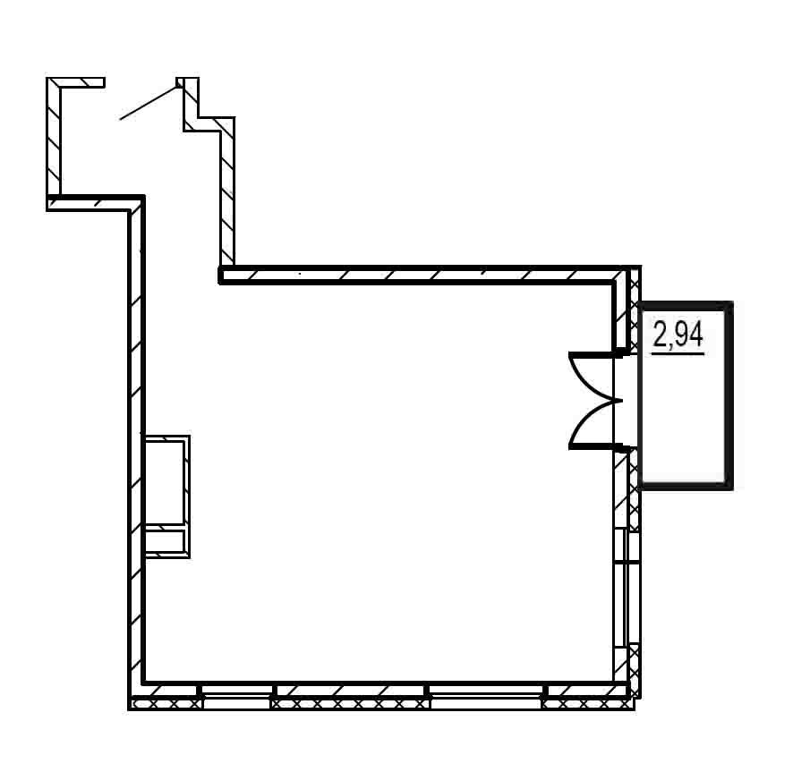 1-комнатная квартира  №20.46 в Saan: 41.37 м², этаж 20 - купить в Санкт-Петербурге