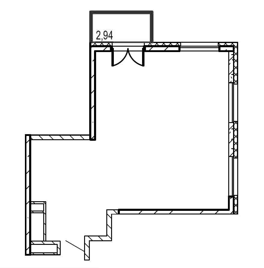 2-комнатная квартира  №20.44 в Saan: 47.61 м², этаж 20 - купить в Санкт-Петербурге