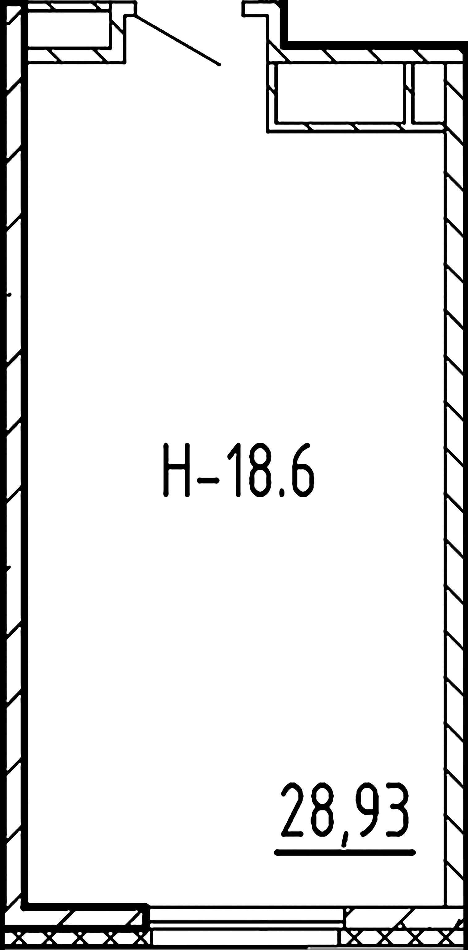 1-комнатная квартира  №21.6 в Saan: 29.35 м², этаж 21 - купить в Санкт-Петербурге
