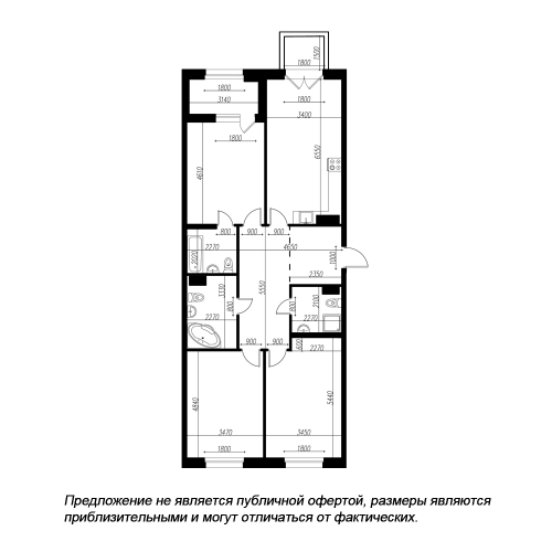 2-комнатная квартира, 85 м²; этаж: 9 - купить в Санкт-Петербурге