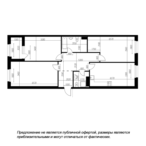 4-комнатная квартира, 167.9 м²; этаж: 8 - купить в Санкт-Петербурге