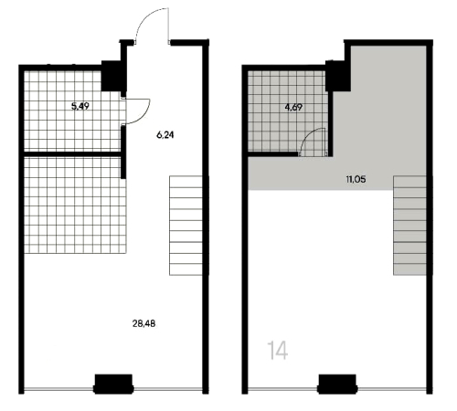 1-комнатная квартира №53 в: Avant: 55.23 м²; этаж: 3 - купить в Санкт-Петербурге