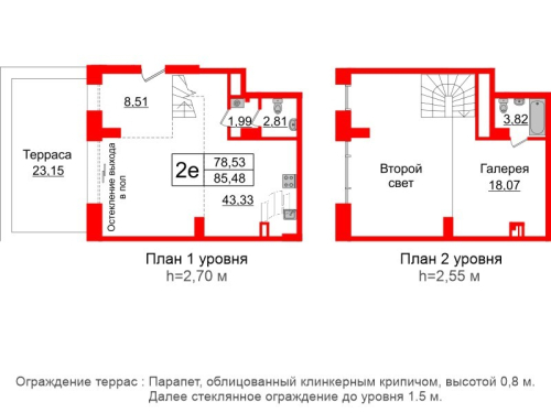 1-комнатная квартира, 78.53 м²; этаж: 1 - купить в Санкт-Петербурге