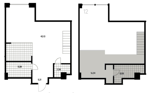 1-комнатная квартира №53 в: Avant: 77.43 м²; этаж: 3 - купить в Санкт-Петербурге