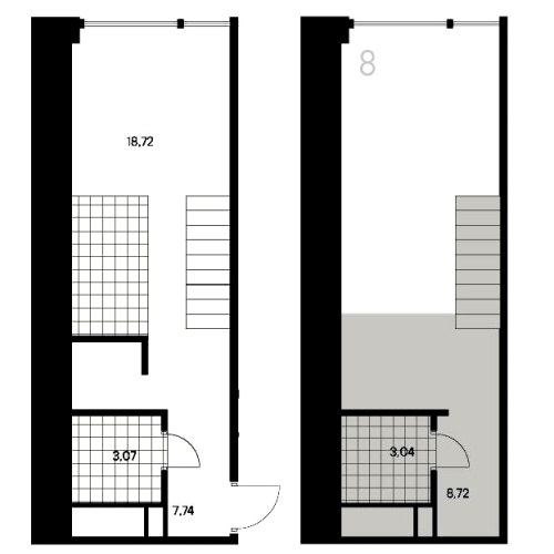 1-комнатная квартира №53 в: Avant: 41.29 м²; этаж: 3 - купить в Санкт-Петербурге