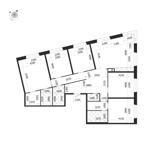 5-комнатная квартира №47 в: ЛДМ: 173.7 м²; этаж: 5 - купить в Санкт-Петербурге