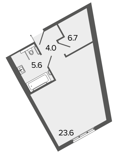 1-комнатная квартира, 38.8 м²; этаж: 9 - купить в Санкт-Петербурге