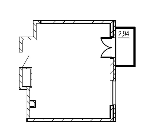 1-комнатная квартира, 35.62 м²; этаж: 21 - купить в Санкт-Петербурге