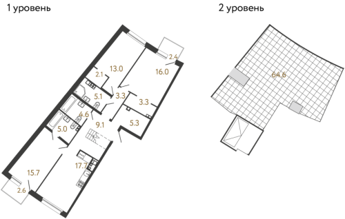 3-комнатная квартира, 100.2 м²; этаж: 4 - купить в Санкт-Петербурге